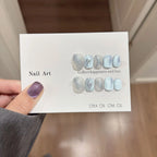 10pcs Love Cat Eye Handmade Press on Nails Simple Fake Nails False Nails Short Artificial Nail Накладные Ногти Uñas Postizas 네일팁