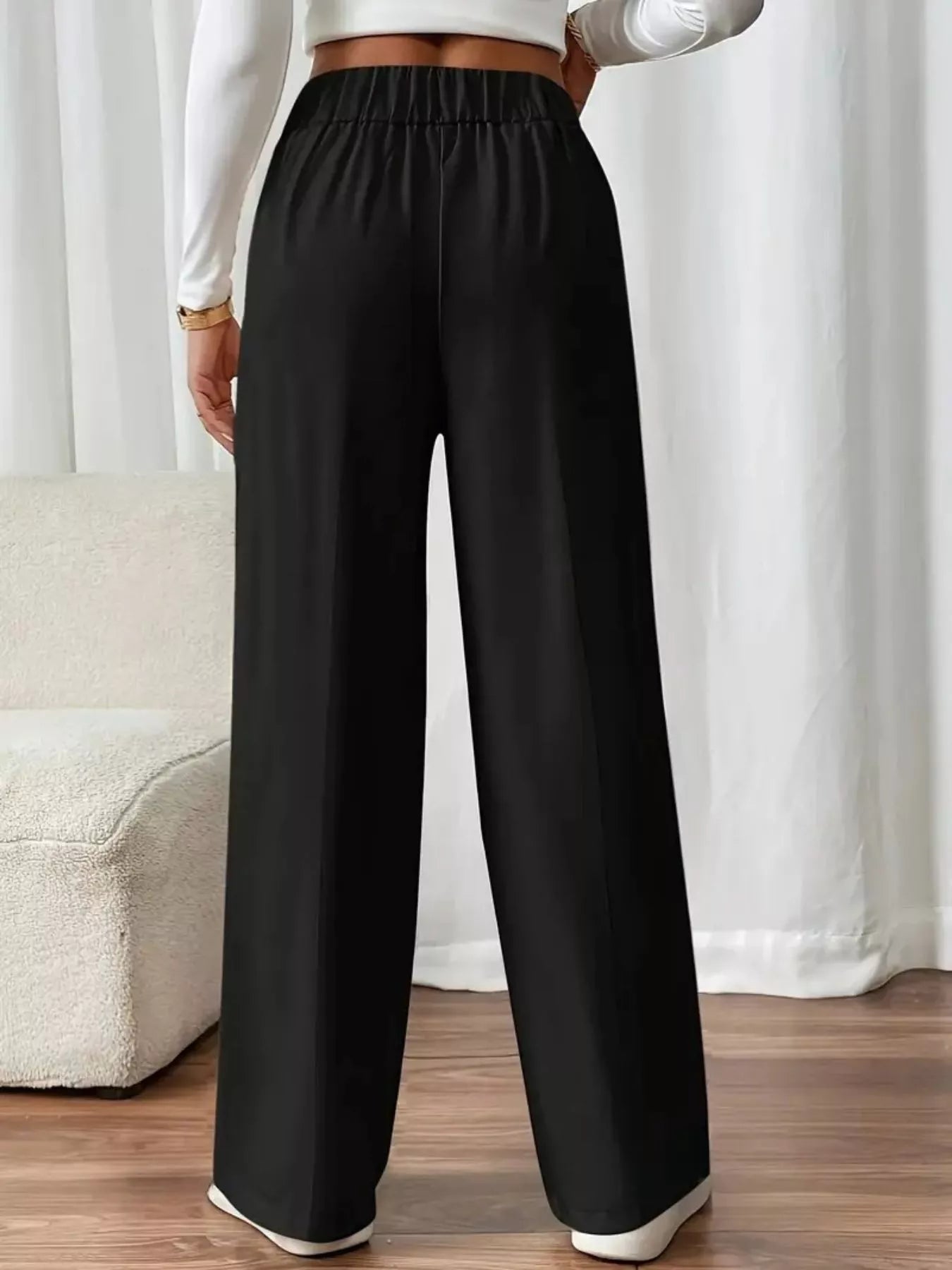 Full Size High - Waisted Wide - Leg Pants Plus Size - Hands of Hope