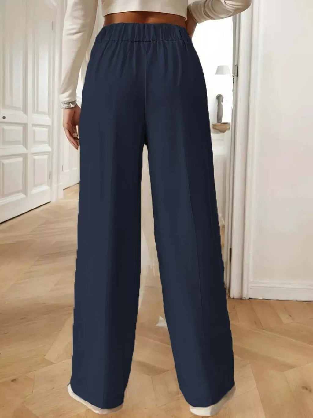 Full Size High - Waisted Wide - Leg Pants Plus Size - Hands of Hope