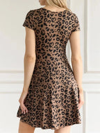 Full Size Tie Front V - Neck Mini Dress Plus Size - Hands of Hope