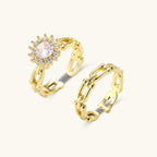 Golden Hour Chain Ring Set - Kingdom Charities Gift Shop