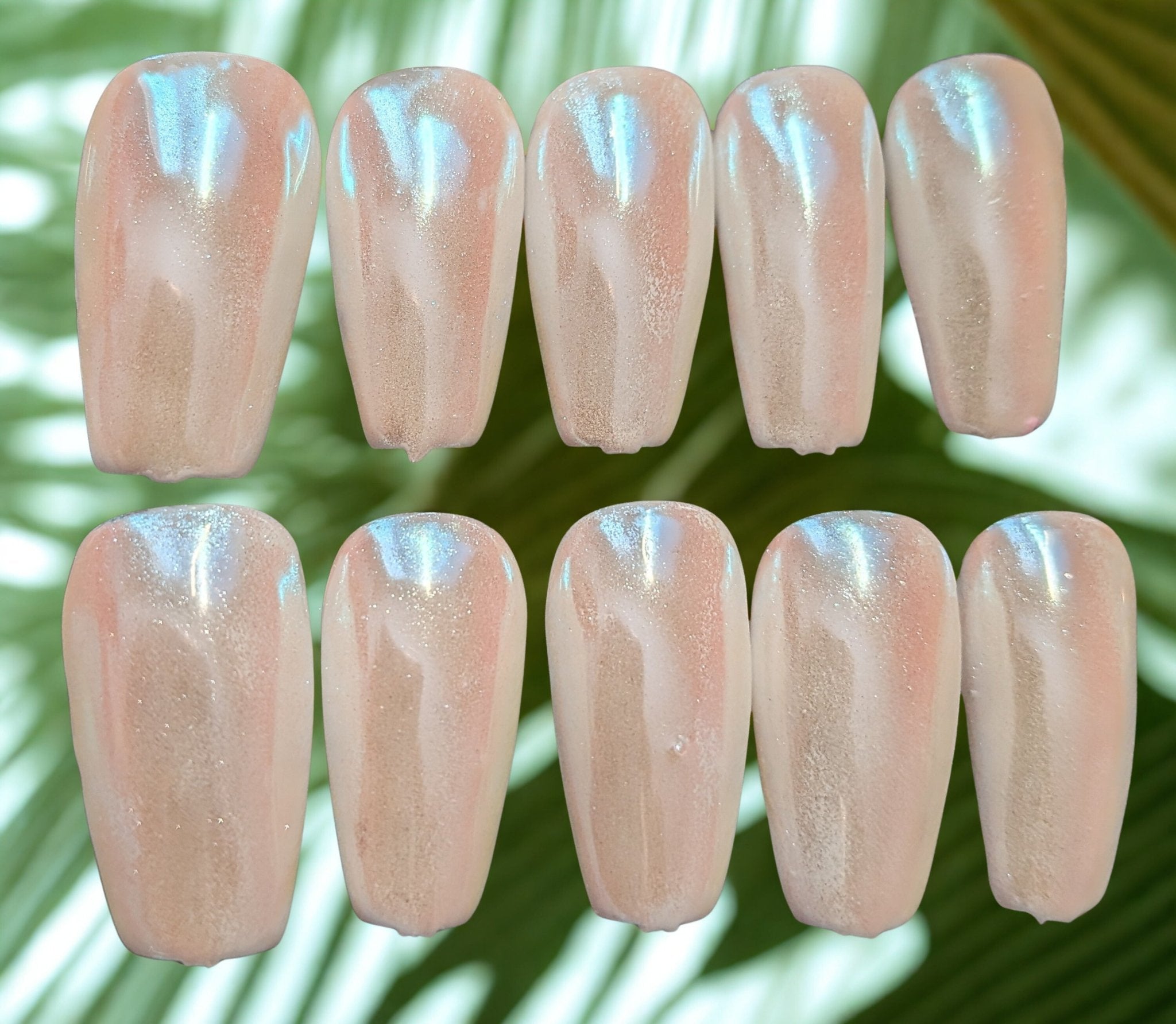 Hand crafted reusable premade manicure set in Ice Ice Baby - Hands of Hope