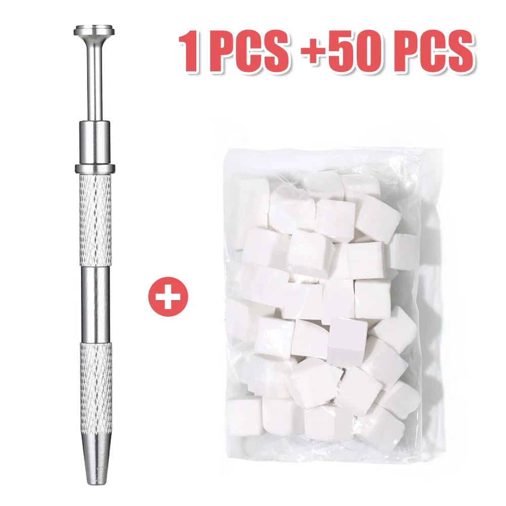 LINMANDA 4 - Claw Metal Grabber Reacher Tool Nail Sponge Reacher Grabber Pickup Tool White Mini Nail Sponges Nail Art Tools - Hands of Hope