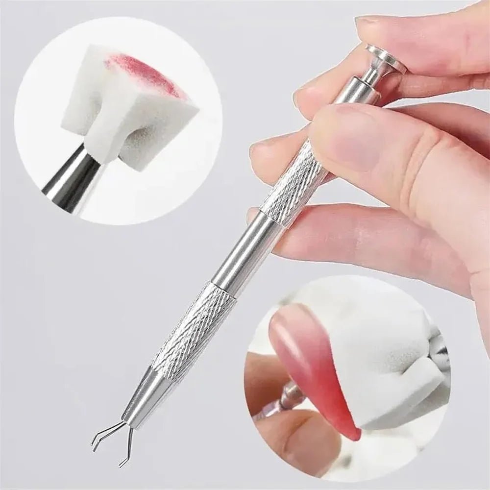 LINMANDA 4 - Claw Metal Grabber Reacher Tool Nail Sponge Reacher Grabber Pickup Tool White Mini Nail Sponges Nail Art Tools - Hands of Hope