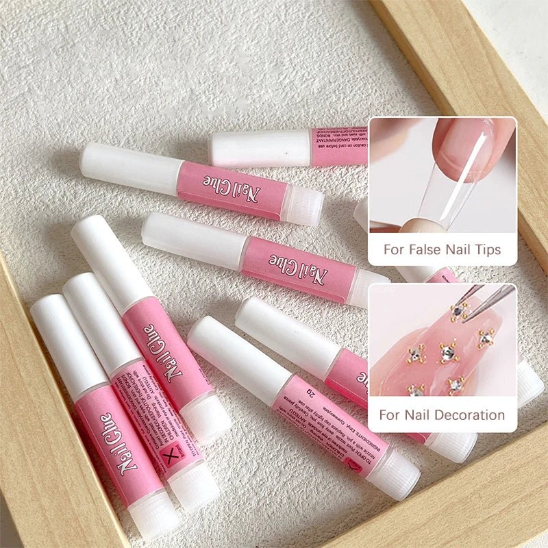 Super Strong Nail Glue Set For False Nail Tips Acrylic Nails Press On Fake Nails Art Decoration Long Lasting Adhesion Gel - Hands of Hope