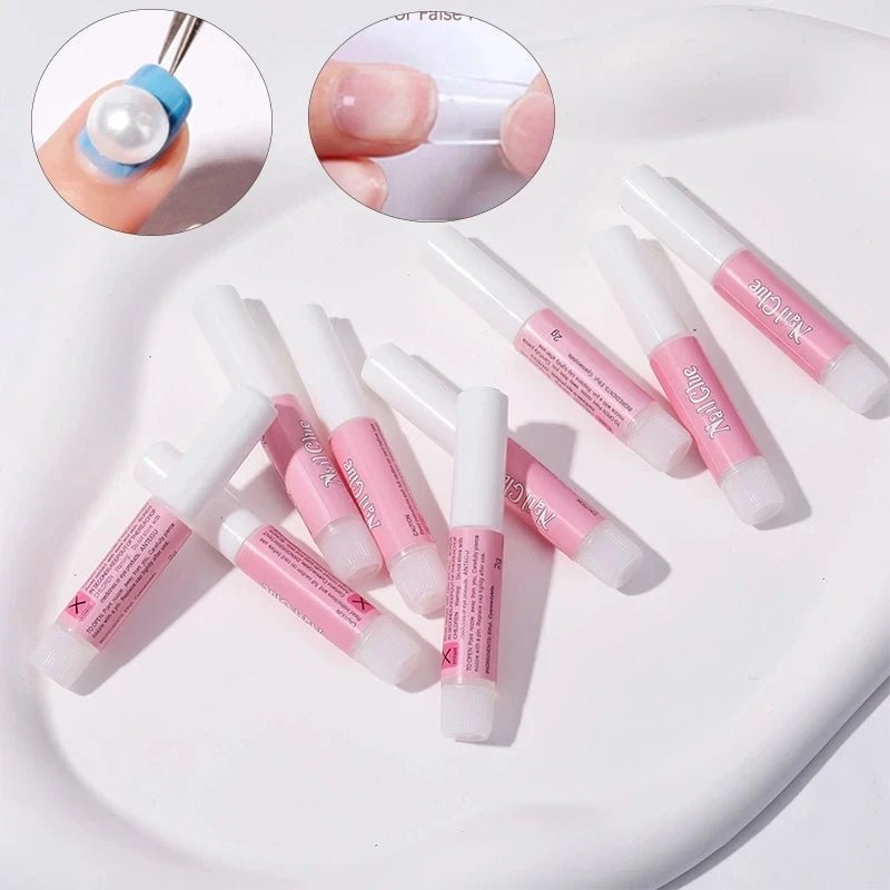 Super Strong Nail Glue Set For False Nail Tips Acrylic Nails Press On Fake Nails Art Decoration Long Lasting Adhesion Gel - Hands of Hope