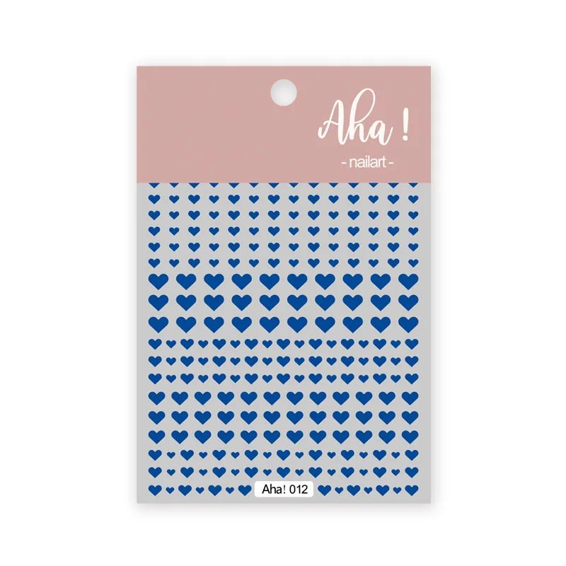 White Bloom Translucent Hollow Butterfly Heart Nail Sticker Press on Nails Decals Hollow Heart Star Moon Shape Sticker Sliders - Hands of Hope