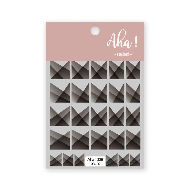 White Bloom Translucent Hollow Butterfly Heart Nail Sticker Press on Nails Decals Hollow Heart Star Moon Shape Sticker Sliders - Hands of Hope